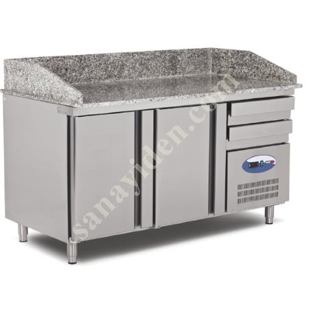 DOUGH REFRIGERATORS WITH GRANITE TABLES WITH ALUMINUM PANELS, Industrial Kitchen