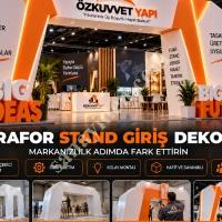 STRAFOR STAND GİRİŞ DEKORU 3D TASARIM ÜRETİMİ,
