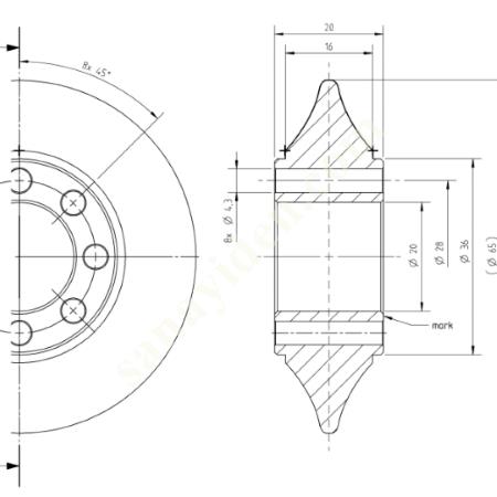 LC467P325AC LC467P325DA - KAPP NILES ELECTROPLATED CBN GRINDING WHEEL - (Ø65XØ20), Cutting Machines