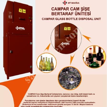 CAM ŞİŞE KIRMA MAKİNASI GLASS BOTTLE CRUSHİNG MACHİNE, Makina