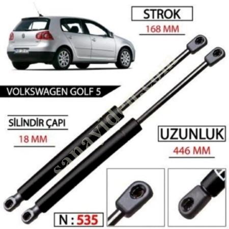 İTHAL GOLF 5 BAGAJ AMORTİSÖRÜ SAĞ SOL TAKIM 1K6827550F UYUMLU, Bagaj Ve Kaput Amortisörü