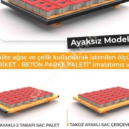 PARKE TAŞI MAKİNASI PALETİ, Asfalt - Beton - Bims - Ytong - Kesme Makinesi