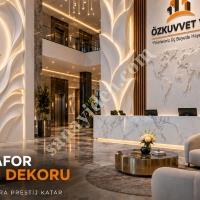 STRAFOR LOBİ DEKORU 3D TASARIM VE ÖZEL ÜRETİM,