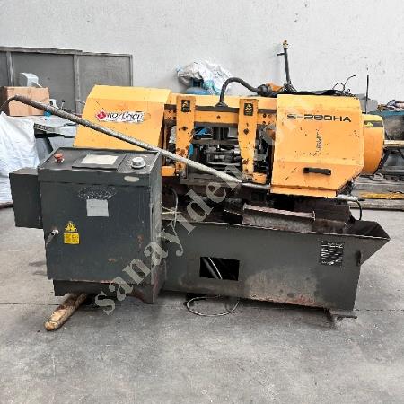 280 FULL AUTOMATIC DOUBLE VICE HYDRAULIC TOP PRESSED BULK CUTTING ARTICULATED STRIP SAW, Band Saw