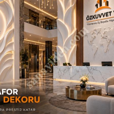 STRAFOR LOBİ DEKORU 3D TASARIM VE ÖZEL ÜRETİM, Yapı İnşaat