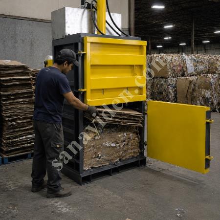 MT MAKİNA DB-30 DİKEY BALYA PRESİ – KARTON, PLASTİK VE AMBALAJ ATIKLARI İÇİN GÜÇLÜ PRES SİSTEMİ, Geri Dönüşüm Makineleri