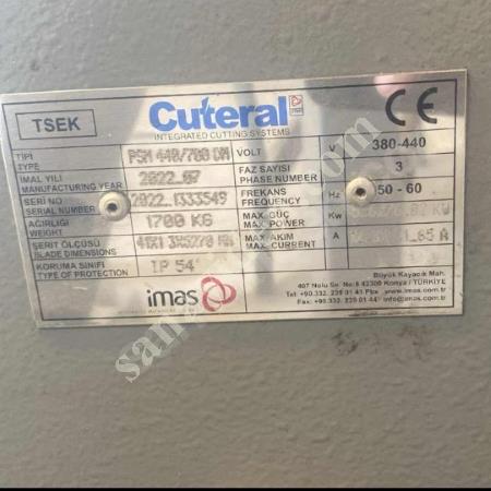 CUTERAL PSM 440 X 700 MAFSALLI AÇILI ŞERİT TESTERE DİJİTAL AÇI GÖSTERGELİ 2022 MODEL, Şerit Testere