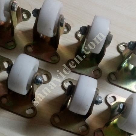 SATILIK MAŞALI 55 LİK SABİT YÖN POLYEMİD YER ARABASI TEKERLEĞİ, Metal