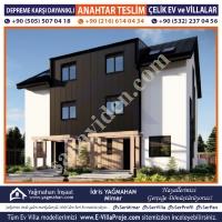 SERVİLLA ÇELİK VİLLA, EV VİLLA PROJELERİ - WCB1388 MODELİ, Çelik Konstrüksiyon