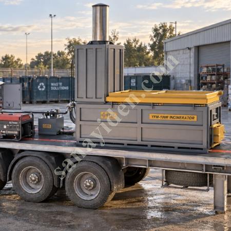 MT MAKİNA YFM-100R ENDÜSTRİYEL KAPASİTELİ RÖMORKLU YAKMA FIRINI (100 KG), Geri Dönüşüm Makineleri