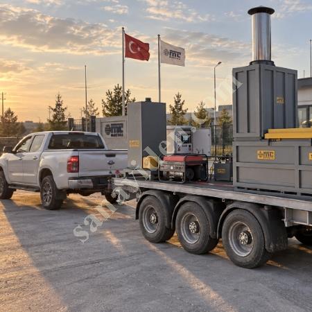 MT MAKİNA YFM-100R ENDÜSTRİYEL KAPASİTELİ RÖMORKLU YAKMA FIRINI (100 KG), Geri Dönüşüm Makineleri