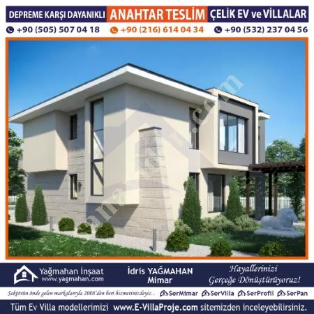 SERVİLLA ÇELİK EV VİLLA SİSTEMLERİ PROJE SUNUMU 98 MODELİ, Yapı İnşaat