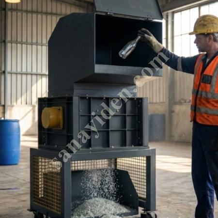MT MAKİNA CAMPAR PURE-400 CAM ŞİŞE KIRMA MAKİNESİ, Geri Dönüşüm Makineleri