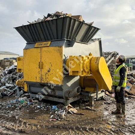 MT MAKİNA CROTAX-160 AĞIR SANAYİ TEK ŞAFTLI PARÇALAYICI (1600MM), Geri Dönüşüm Makineleri
