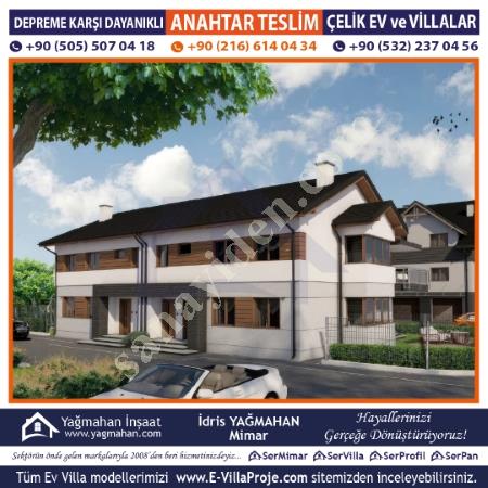 SERVİLLA ÇELİK EV VİLLA SİSTEMLERİ PROJE SUNUMU, SKA1099 MODELİ, Yapı İnşaat