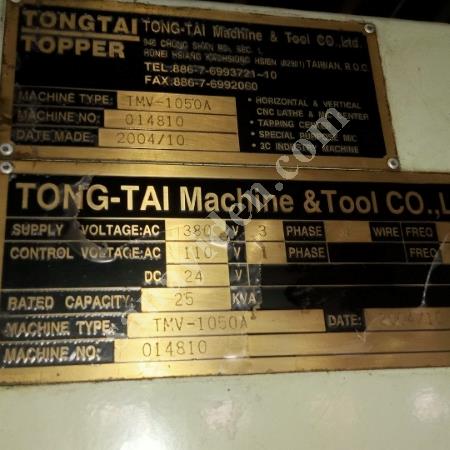 CNC DİK İŞLEME MERKEZİ  KULLANICIDAN SATIŞA ÇIKMIŞTIR MAKİNA ANTALYA'DA, Makina