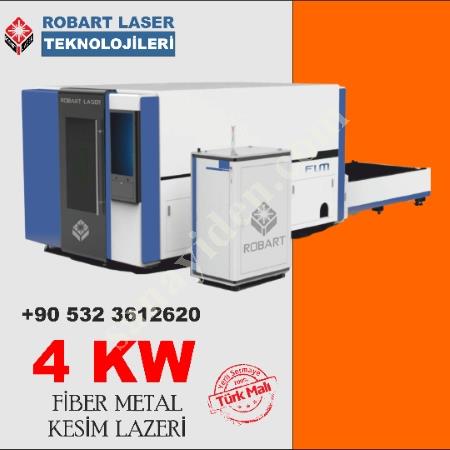 4 KW YERLİ ÜRETİM ROBART FİBER LAZER, Lazer Kesim Makinası