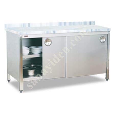 MARBLE TOP WORKBENCH WITH CABINET MAYAPAZ, Industrial Kitchen