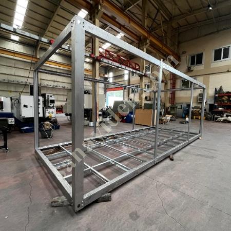DEMONTE KONTEYNER ŞASESİ 3X7 M – TAM SET GALVANİZ ÇELİK – CİVATALI SİSTEM, Prefabrik Ev Modelleri, Konteyner Ev Fiyatları
