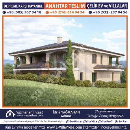 İMARLI ARSANIZA - 120 AY TAKSİTLE ANAHTAR TESLİM VİLLA, Çelik Konstrüksiyon