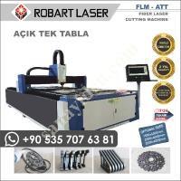 FİBER LAZER METAL KESİM  DEĞİŞEN TABLA KAPALI KABİN  ROBART LAZER, Lazer Kesim Makinası