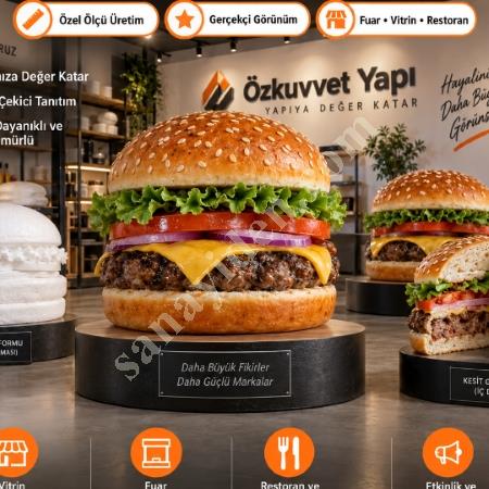 EPS HAMBURGER MAKETİ BÜYÜK BOY TANITIM ÜRÜNÜ, Yapı İnşaat
