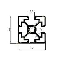 25-5532 / 40X40 RIPPED SIGMA PRODUCTS | SIGMA PROFILES, Aliminium