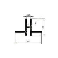 23-5380 / SHELF PROFILE PRODUCTS | FURNITURE PROFILES, Aliminium