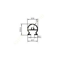 28-5555 / FRONT SEWING PRODUCTS | SHOWER CABIN PROFILES, Aliminium