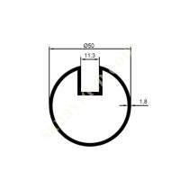 050 CHANNEL PIPE PRODUCTS | HANGER PROFILES, Aliminium