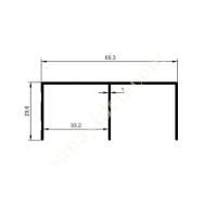 23-5333 / TOP RAIL PRODUCTS | FURNITURE PROFILES, Aliminium