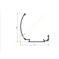 43-5712 / CURTAIN PROFILE PRODUCTS | CURTAIN PROFILES, Aliminium