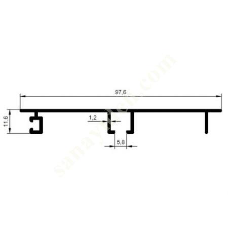 23-5391 / 100 BASE PRODUCTS | FURNITURE PROFILES, Aliminium