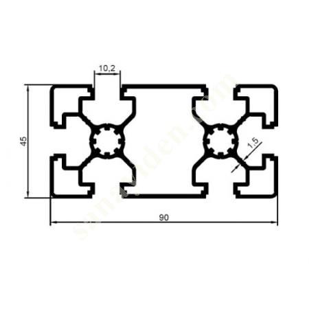 25-5543 / 45X90 SUPER LIGHT SIGMA PRODUCTS | SIGMA PROFILES, Aliminium