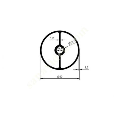 23-5335 / FOOT PROFILE PRODUCTS | FURNITURE PROFILES, Aliminium