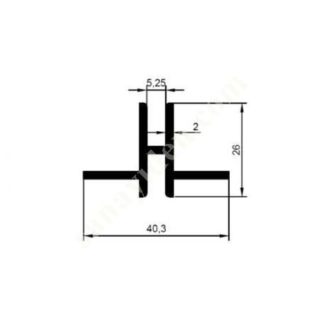 23-5380 / SHELF PROFILE PRODUCTS | FURNITURE PROFILES, Aliminium