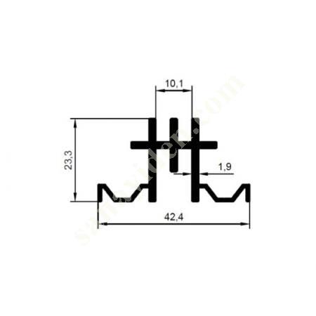 23-5382 / SHELF PROFILE PRODUCTS | FURNITURE PROFILES, Aliminium