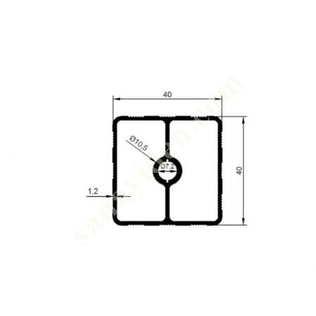 23-5340 / FOOT PROFILE PRODUCTS | FURNITURE PROFILES, Aliminium