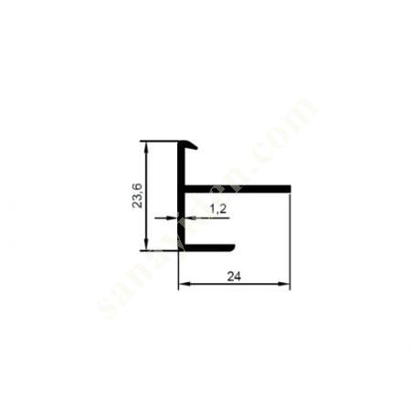 23-5367 / EDGE CLOSING PRODUCTS | FURNITURE PROFILES, Aliminium