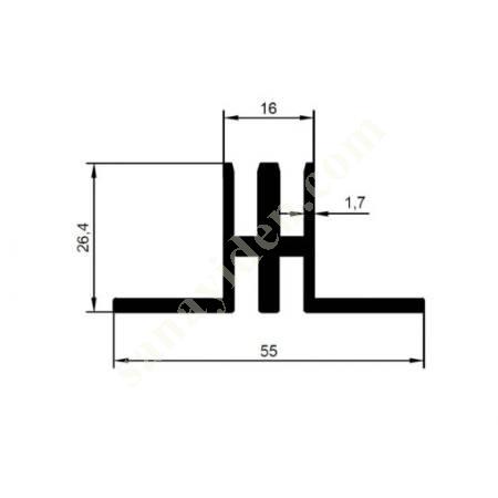 23-5699 / RAF PROFİLİ ÜRÜNLER | MOBİLYA PROFİLLERİ, Alüminyum