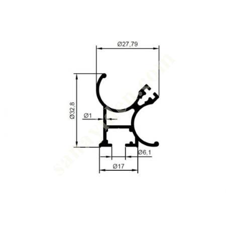 28-5559 / CORNER BEAM STRETCH PRODUCTS | SHOWER CABIN PROFILES, Aliminium