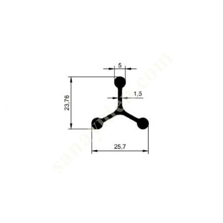 30-5735 / PLASMA FOOT PRF. PRODUCTS | PLASMA FOOT PROFILES, Aliminium