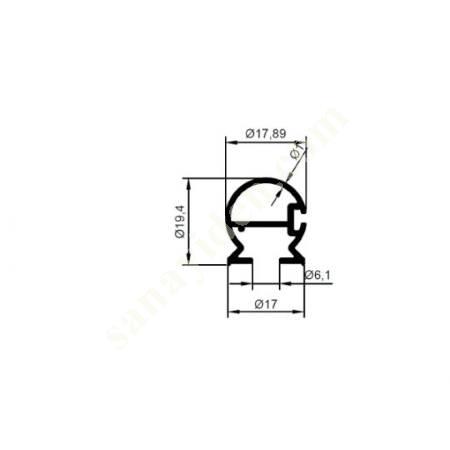 28-5556 / BACK SEWING PRODUCTS | SHOWER CABIN PROFILES, Aliminium