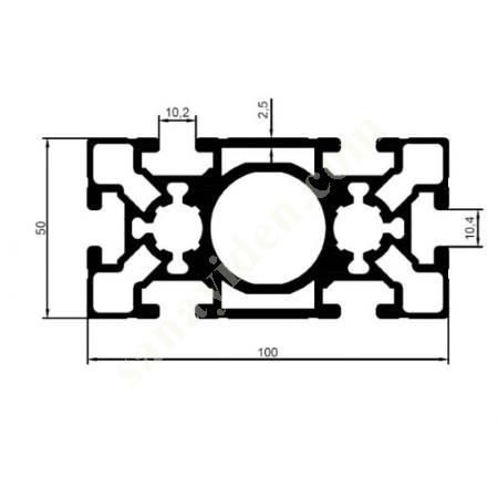 25-5546 / 50X100 SIGMA PRODUCTS | SIGMA PROFILES, Aliminium