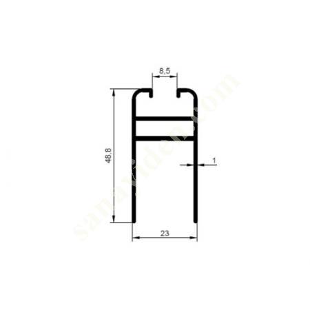 23-5329 / BOTTOM SKIRT PRODUCTS | FURNITURE PROFILES, Aliminium