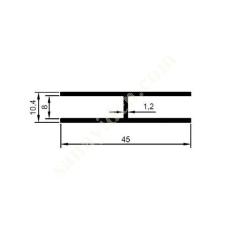 23-5377 / H CONNECTION PRODUCTS | FURNITURE PROFILES, Aliminium