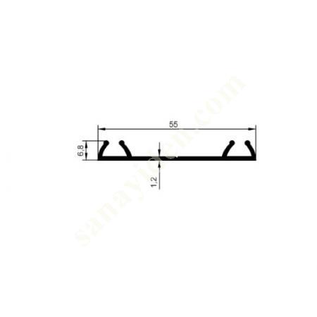 23-5324 / BOTTOM RAIL PRODUCTS | FURNITURE PROFILES, Aliminium