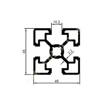 25-5534 / 45X45 LIGHT SİGMA ÜRÜNLER | SİGMA PROFİLLERİ, Alüminyum
