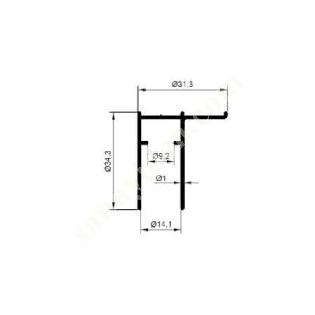 28-5564 / WALL SEWING PRODUCTS | SHOWER CABIN PROFILES, Aliminium