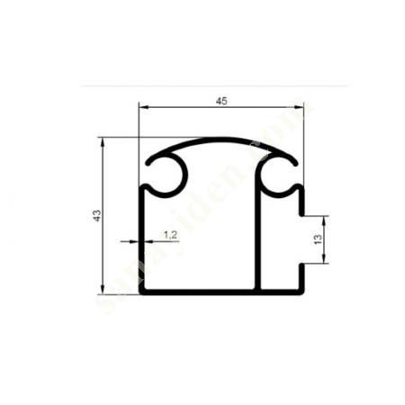 30-6186 / TENTE PRF. PRODUCTS | AWNING PROFILES, Aliminium